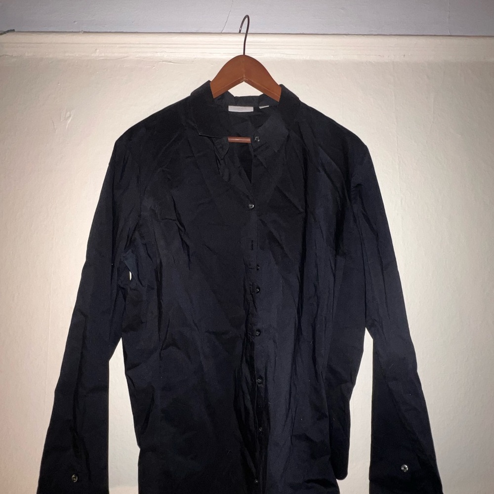 New York & Company Black Lightweight Shirt, Size XL - EUC
